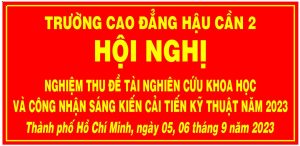 Hội nghị nghiệm thu đề tài nghiên cứu khoa học năm 2023